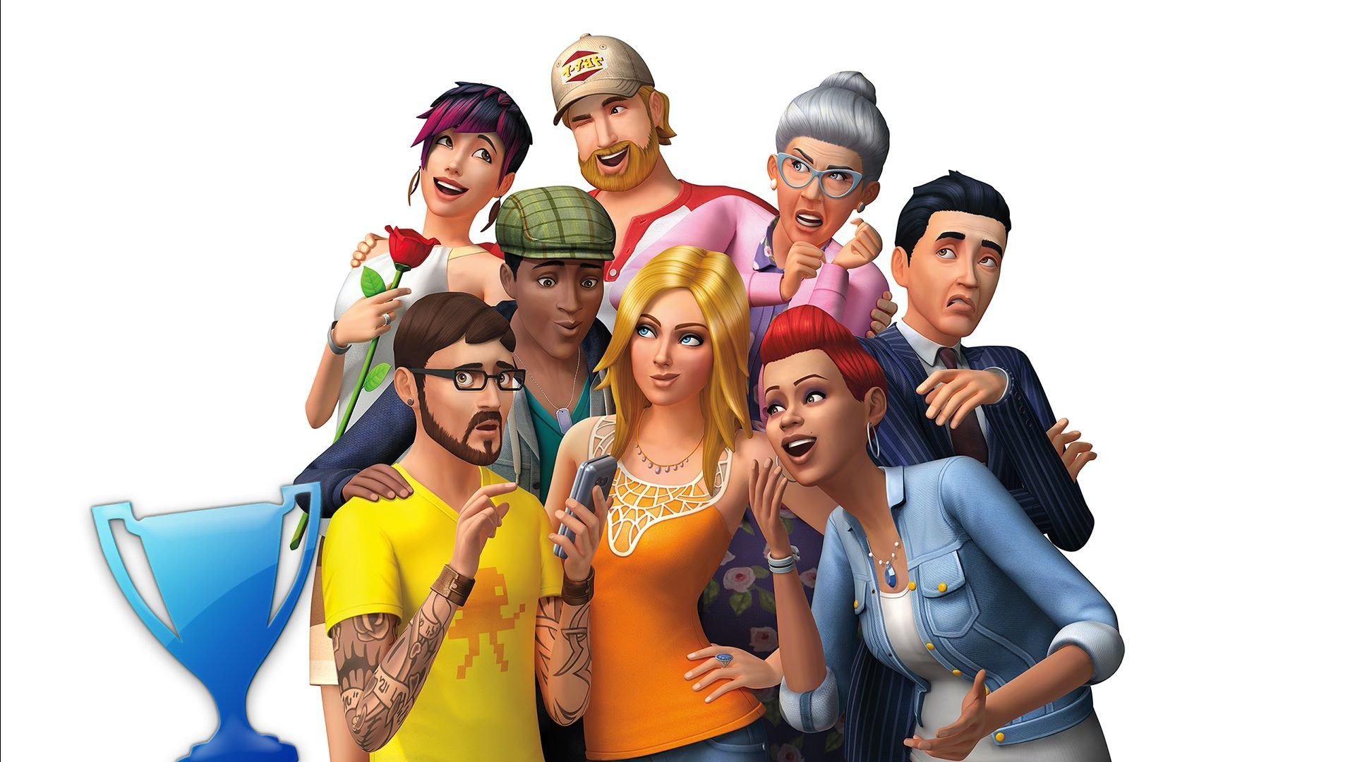 trophée platine des Sims 4 (PS4)